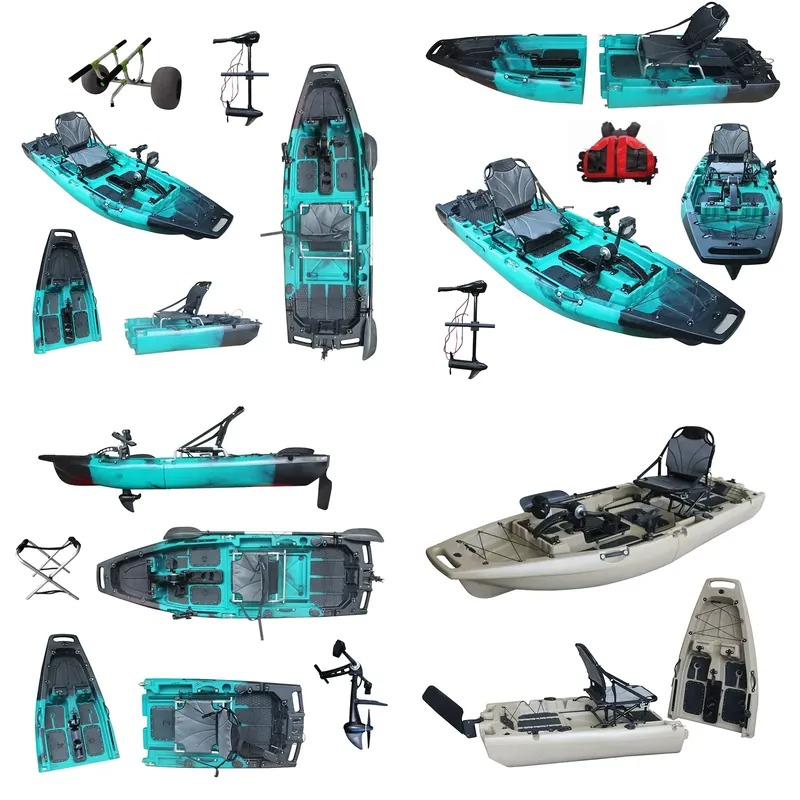 Fishing Boat Paddle - Popolare Kayak da Pesca Monoposto Sit-On-Top