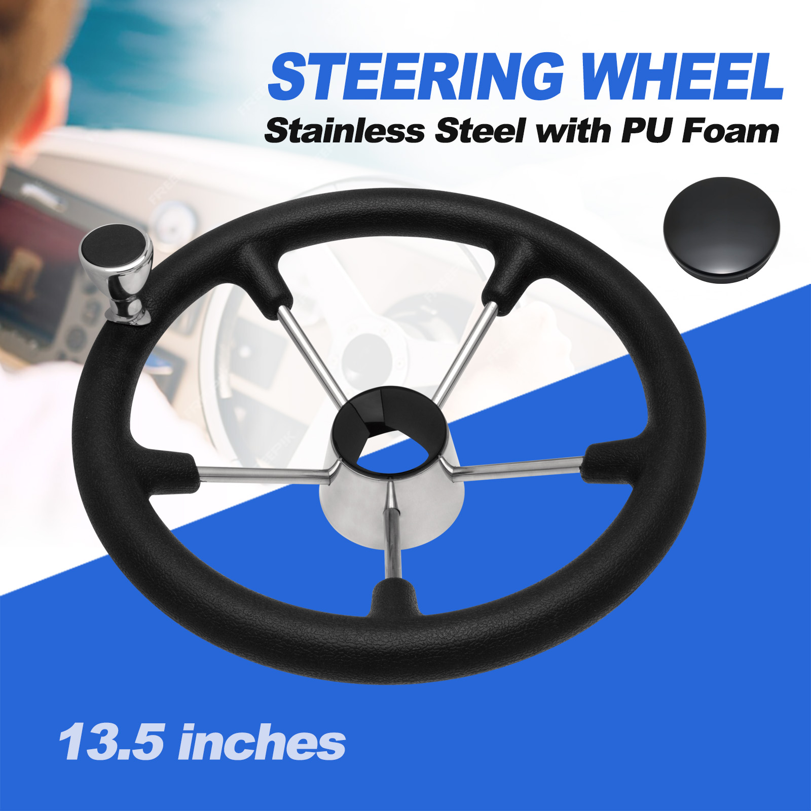 Volante per barca in acciaio i - Fishing Boat Steering Wheel recensione e prezzo