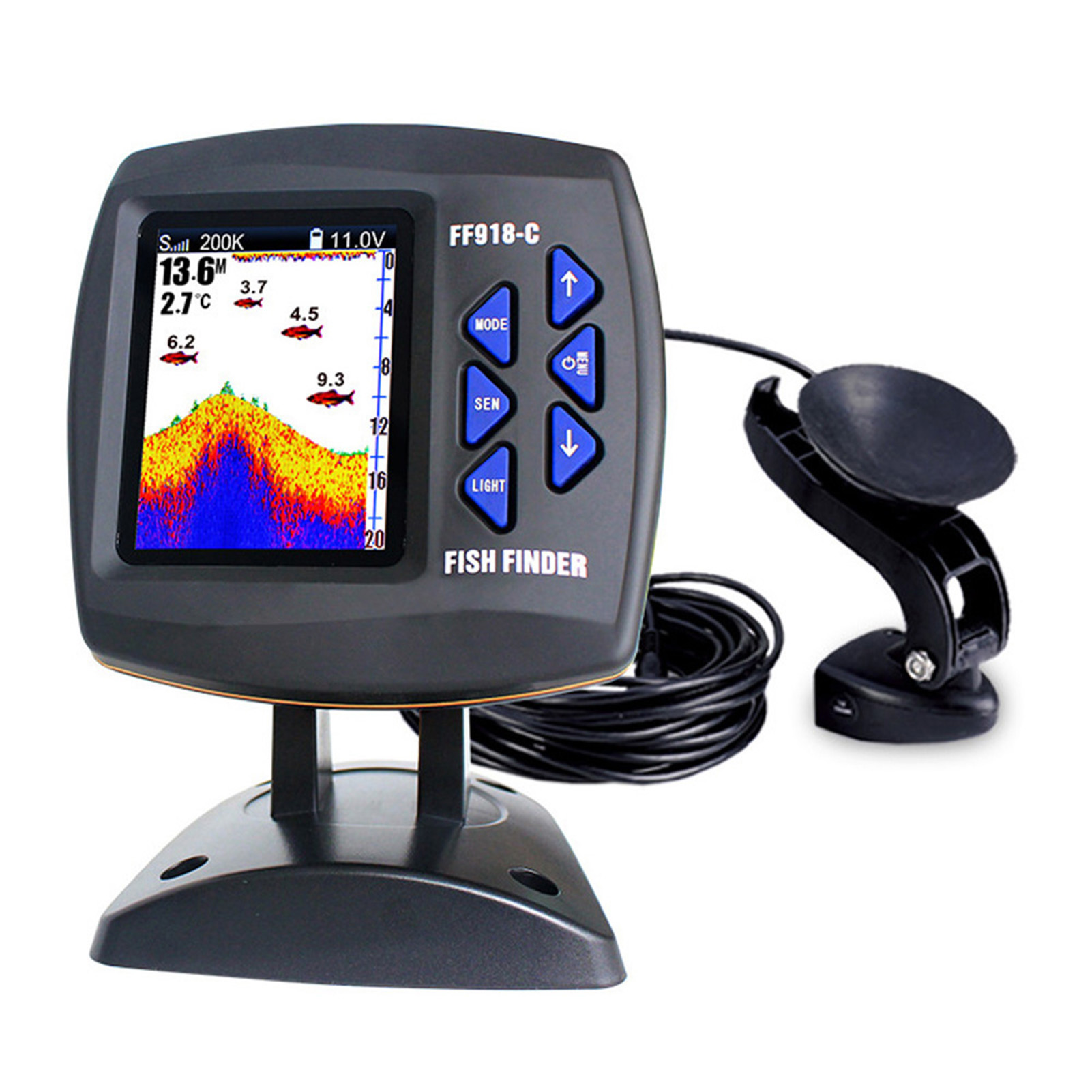Schermo a colori Fish Finder c - Fishing Boat Depth Finder recensione e prezzo