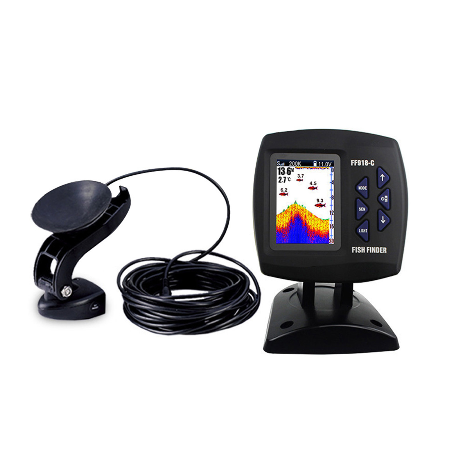 Schermo a colori Fish Finder c - Fishing Boat Depth Finder recensione e prezzo