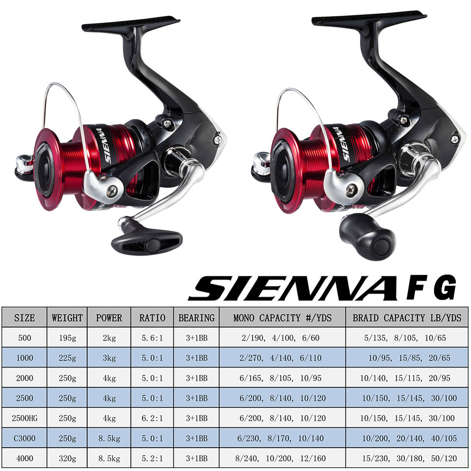 SHIMANO SIENNA Mulinello da pe - Shimano Reel Sienna recensione e prezzo